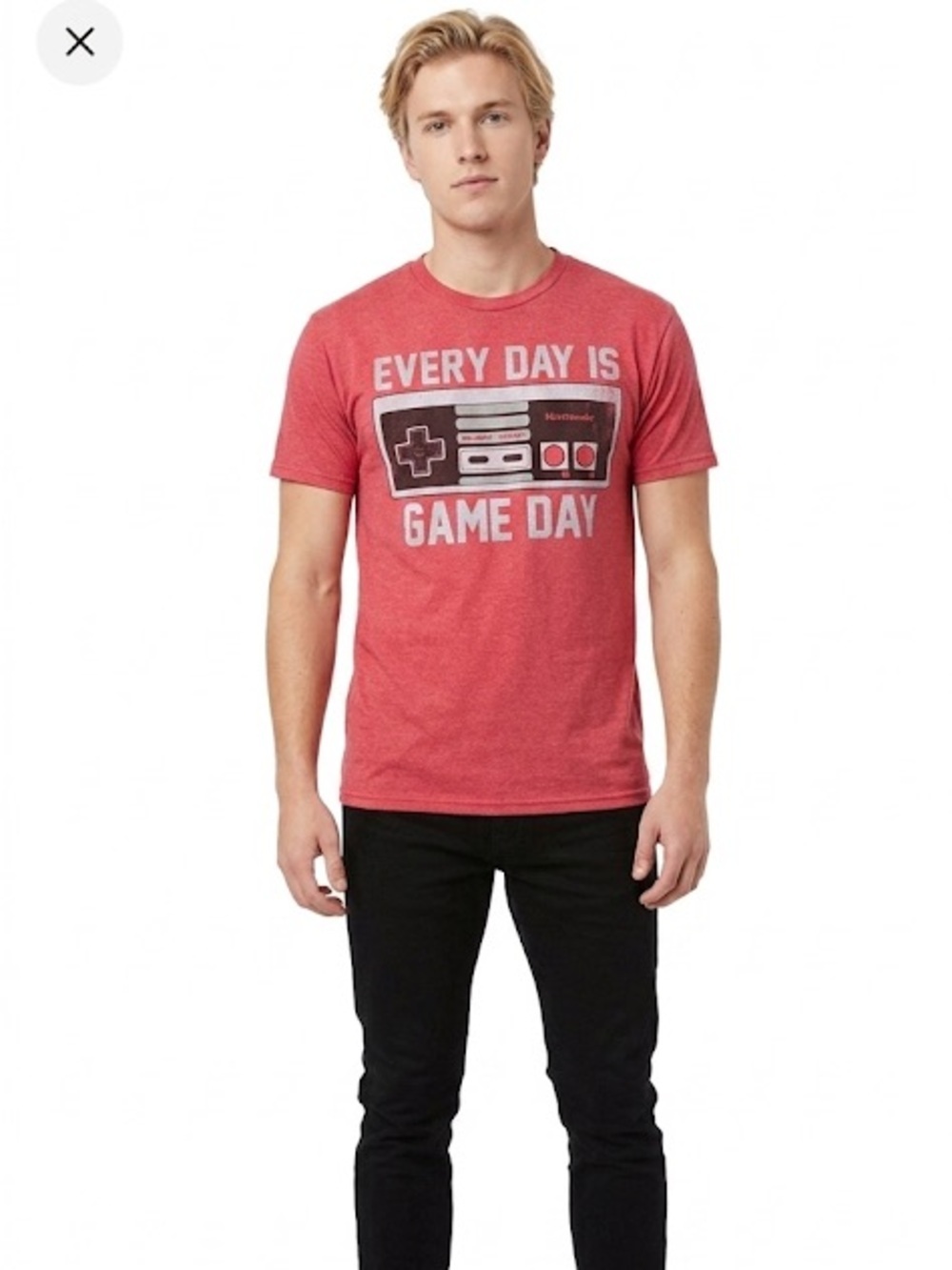 NINTENDO Every day is game day large gamer tee